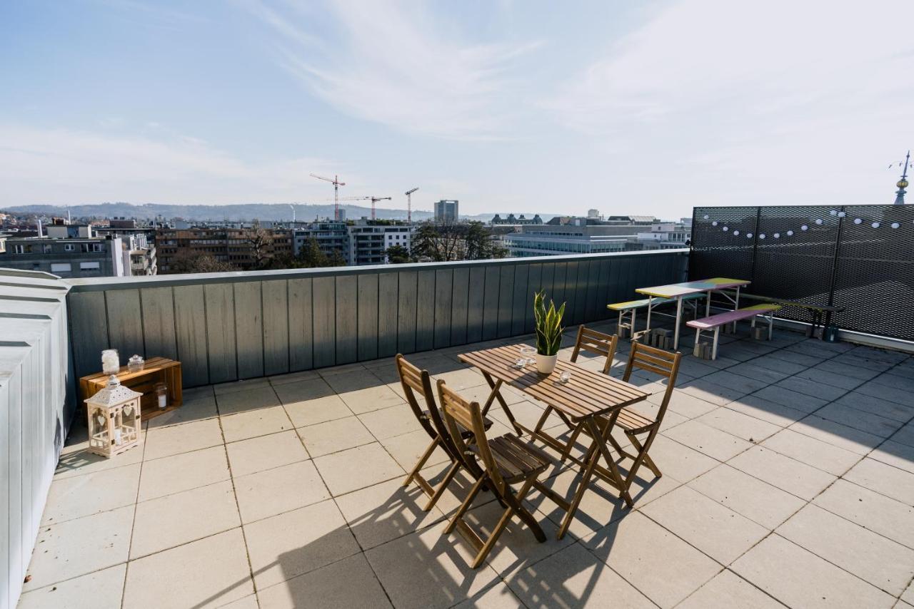 Eigene Wohnung im Stadtzentrum mit wunderschöner Dachterrase Biel/Bienne Exterior foto
